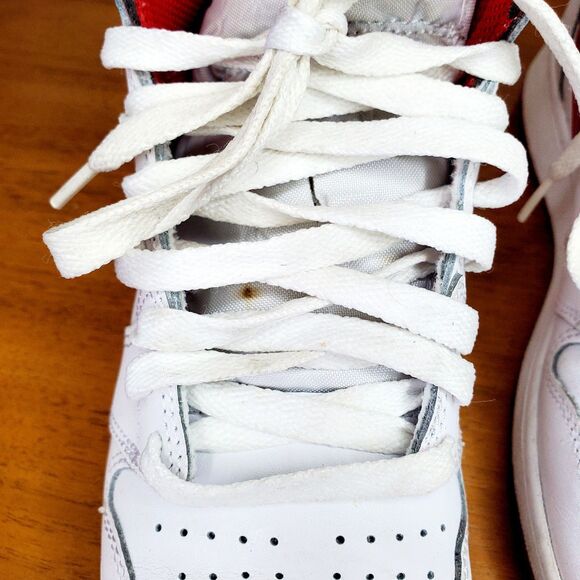 NIKE Air Jordan 1 Retro High OG Sneakers Running Shoes White Varsity Red SZ 5.5 - Picture 6 of 12